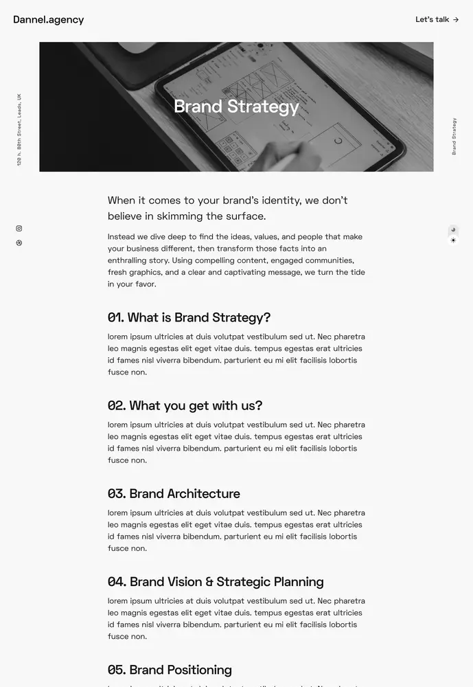 agency &mdash; single service