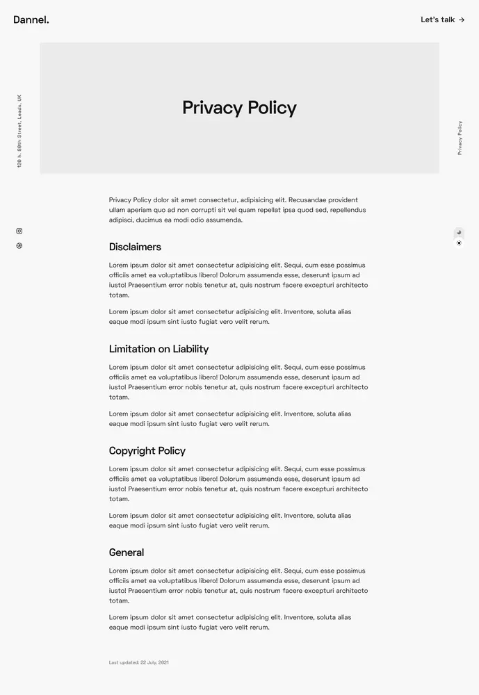 freelancer &mdash; privacy