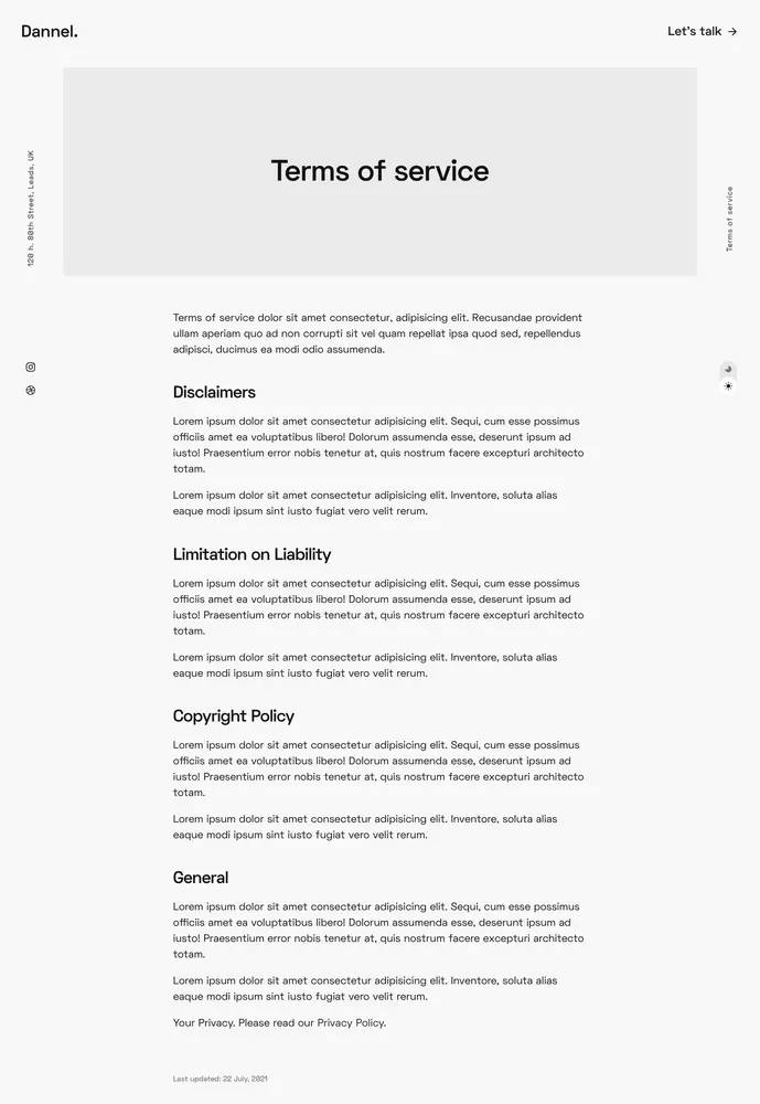 freelancer &mdash; terms