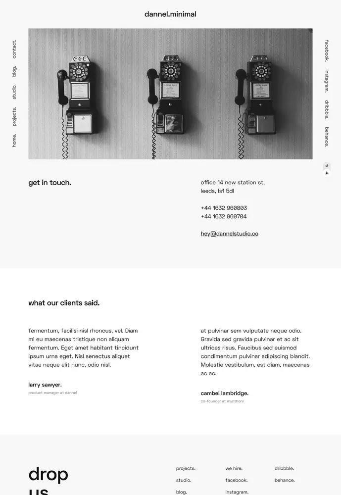 minimal &mdash; contact