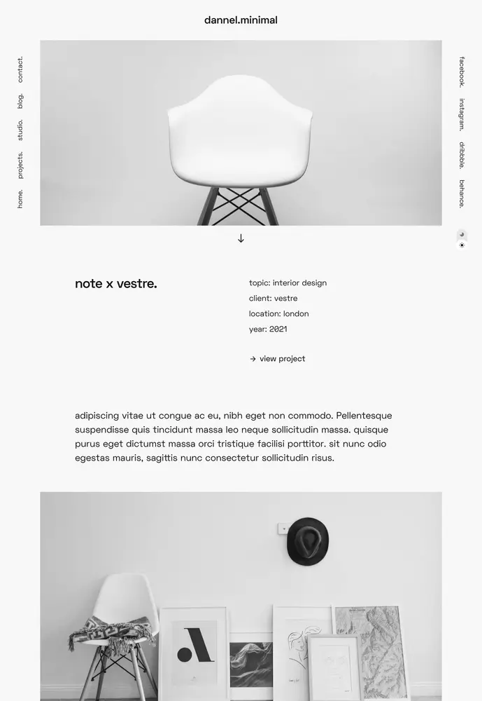 minimal &mdash; single project