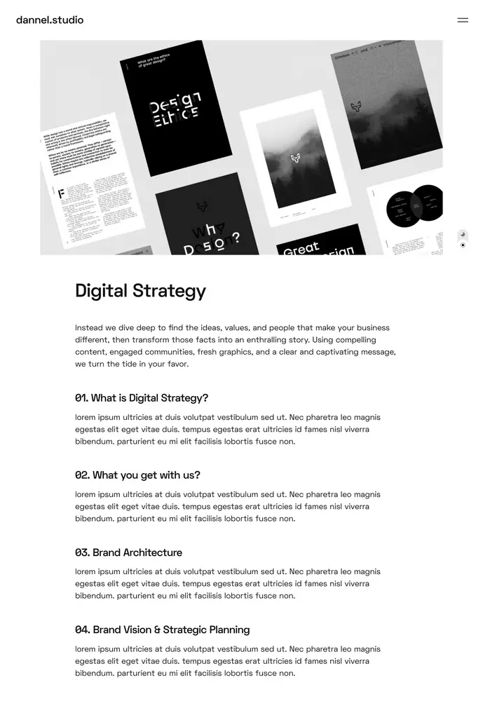 studio &mdash; single service